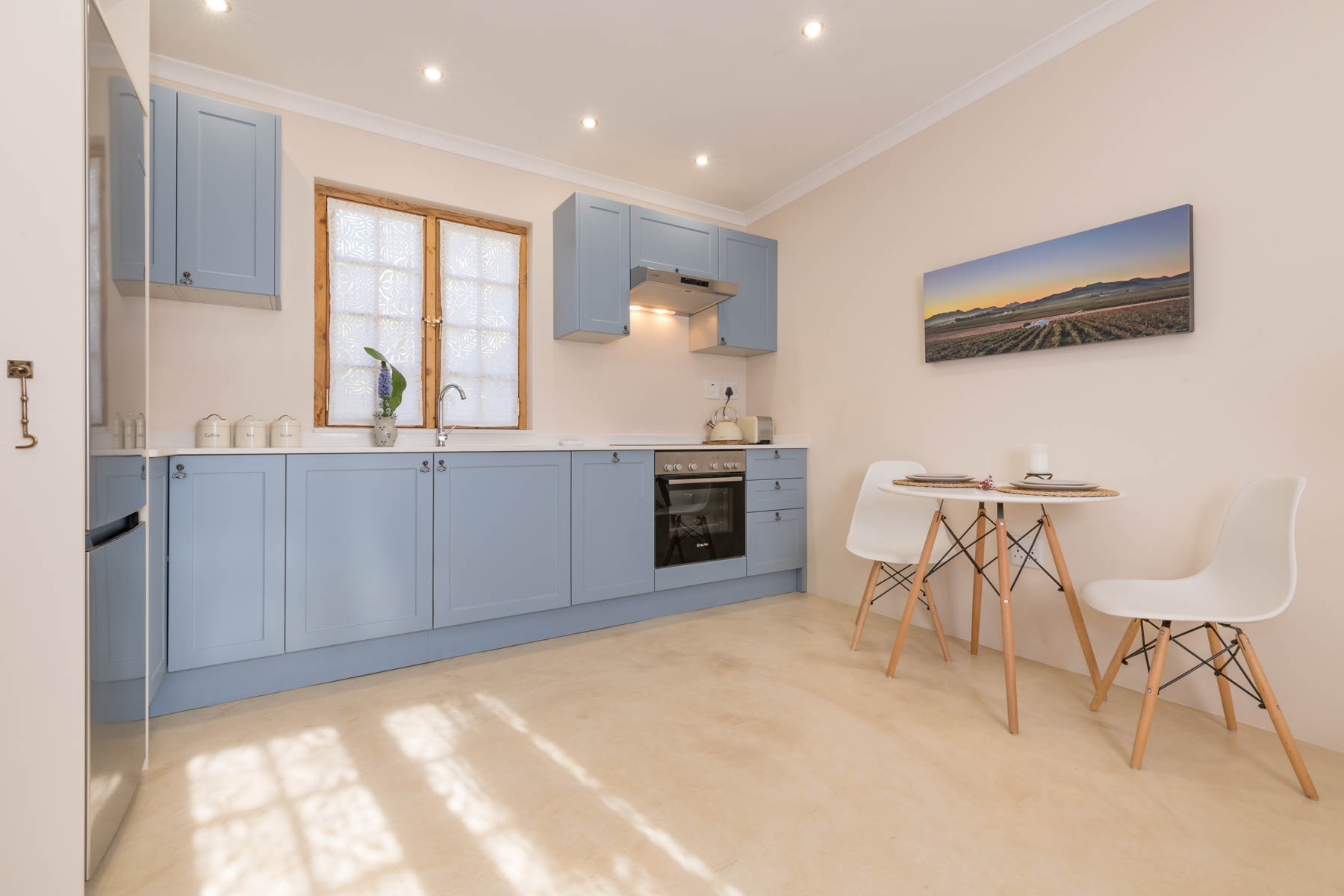 Kitchen and living area
