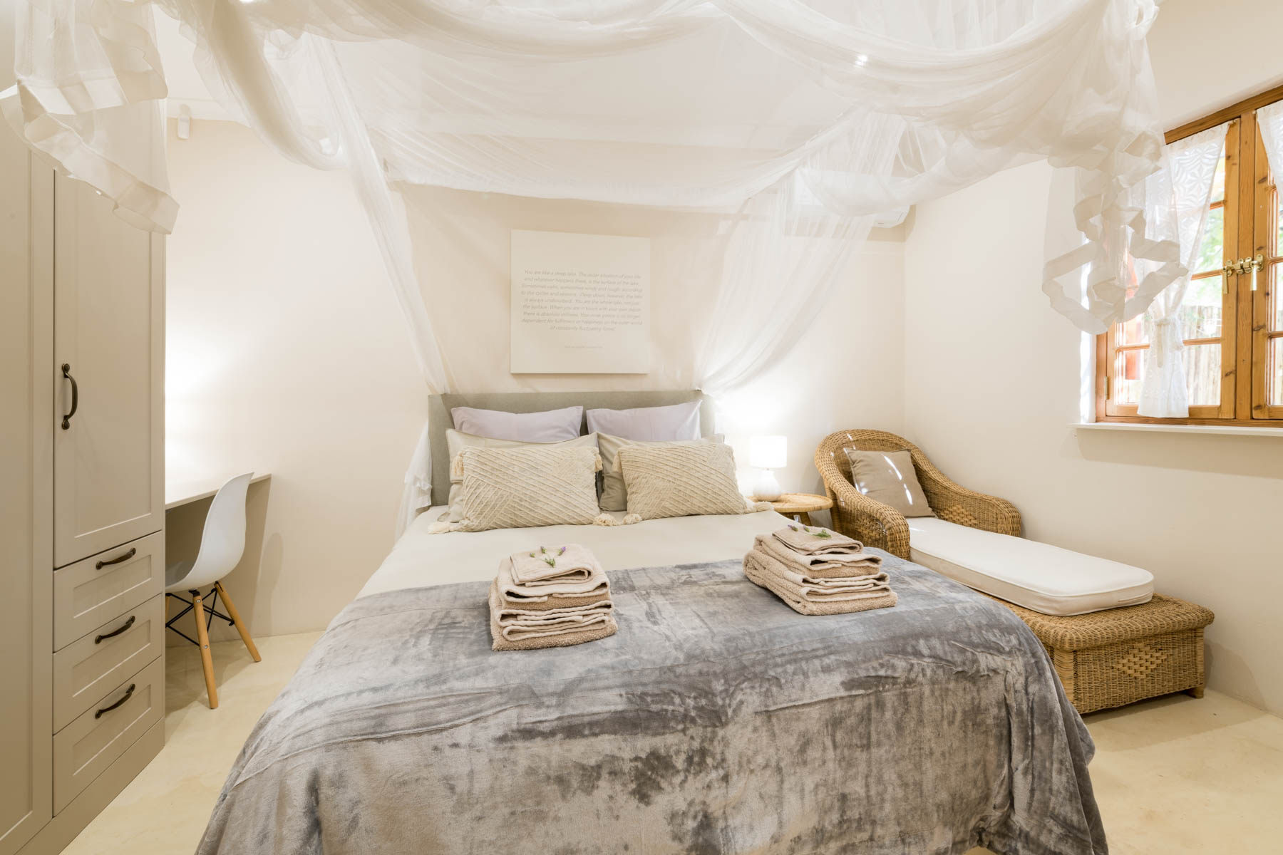 Bedroom with air conditioning
