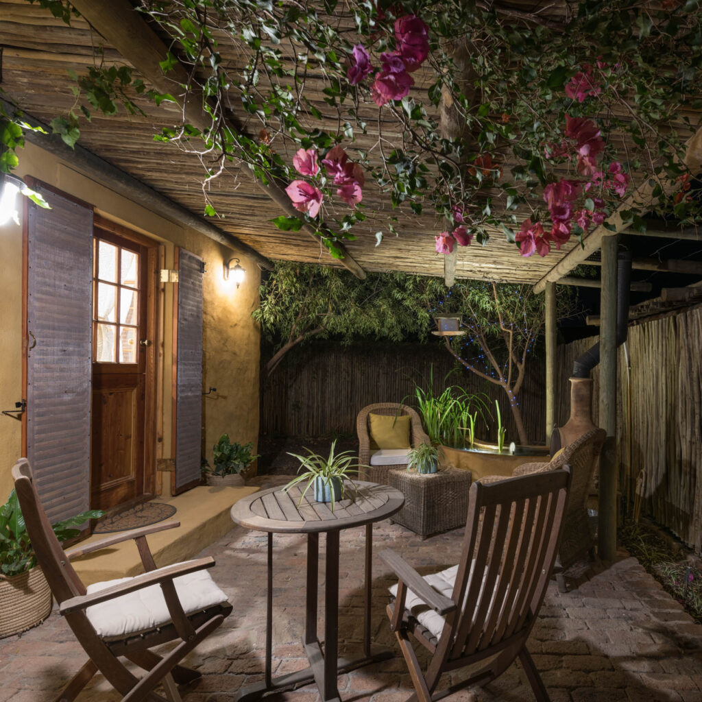 Outdoor Patio by night